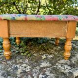 Vintage storage box footrest