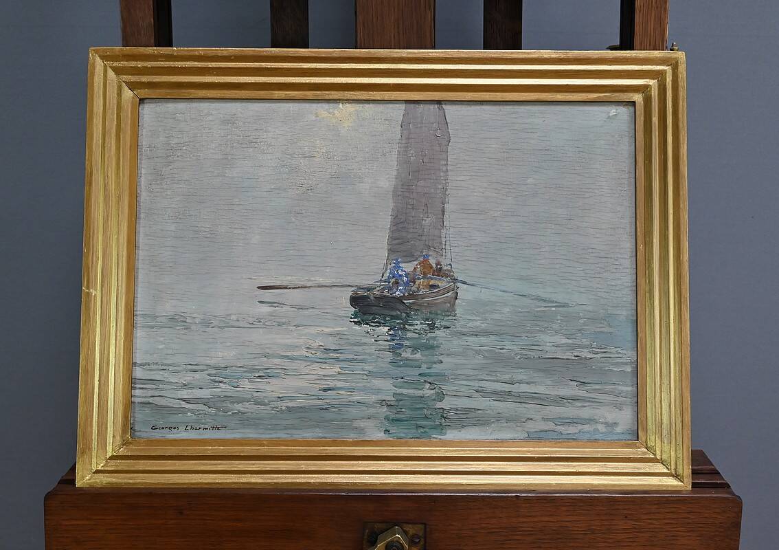 Painting “In the Mist”, by G. Lhermitte – 1930