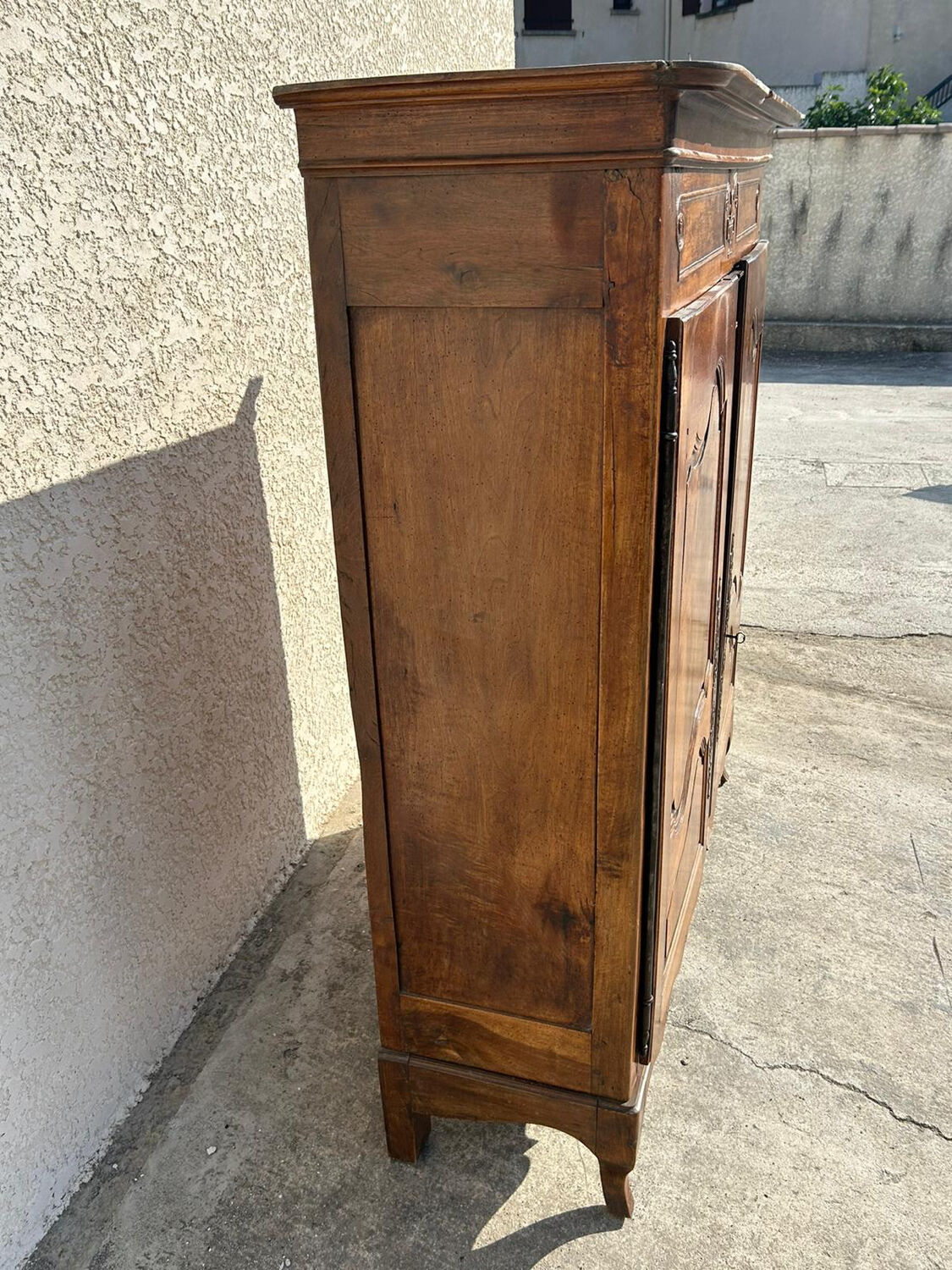 Antique wardrobe Louis XV style walnut