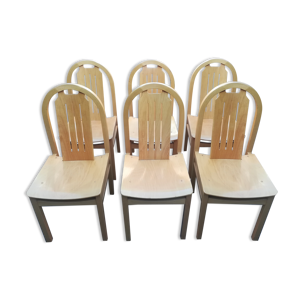 Lot de 6 chaises baumann