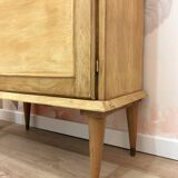 Vintage oak display cabinet