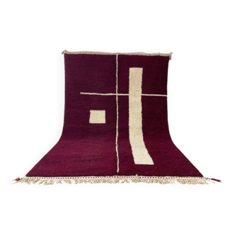 Tapis violet Marocain traditional 250cmx150cm