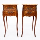 Unique bedside tables, France, circa 1920.