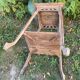 Antique stool - early 20th century - raw wood