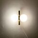 Set of 2 brass Sputnik sconces by Kaiser Leuchten