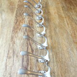 Set 8 old metal hooks