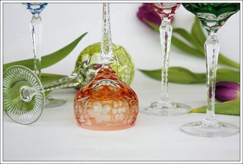 Series 6 of the Rhine wine glass or Roemer Nachtmann Crystal model Traube