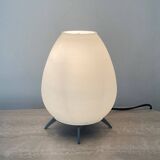 Tripod lamp in opaline and metal