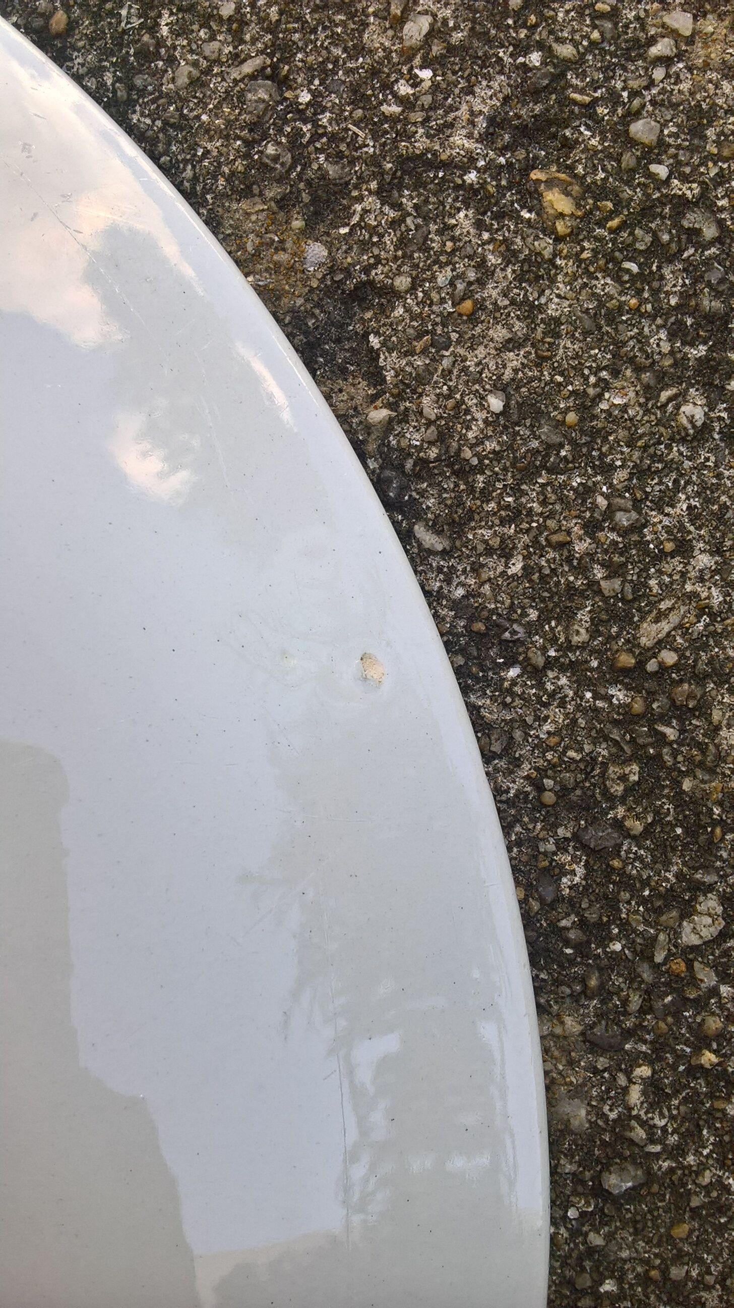 Plate K-G Luneville "Reims" white - blue