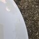 Plate K-G Luneville "Reims" white - blue
