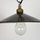 Industrial Black Enamel Light, 1930s