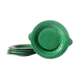 Lot 6 flat plates fish