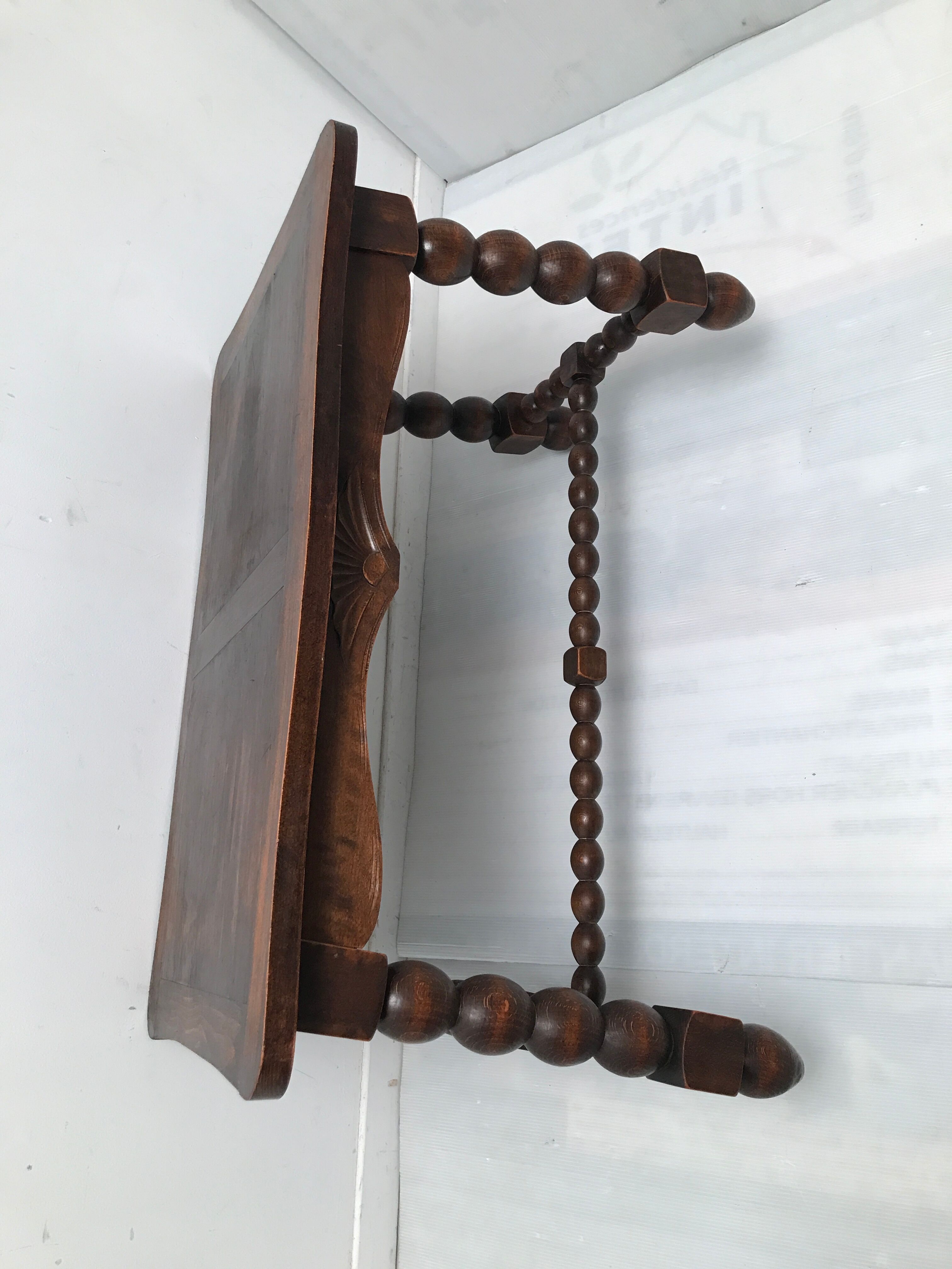 Wooden coffee table legs turned vintage