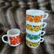 5 vintage cups in Arcopal/Lotus