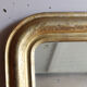 Antique Louis-Philippe gilded small mirror