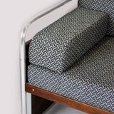 Restored Bauhaus Tubular Steel Sofa by Robert Slezak, 1930s