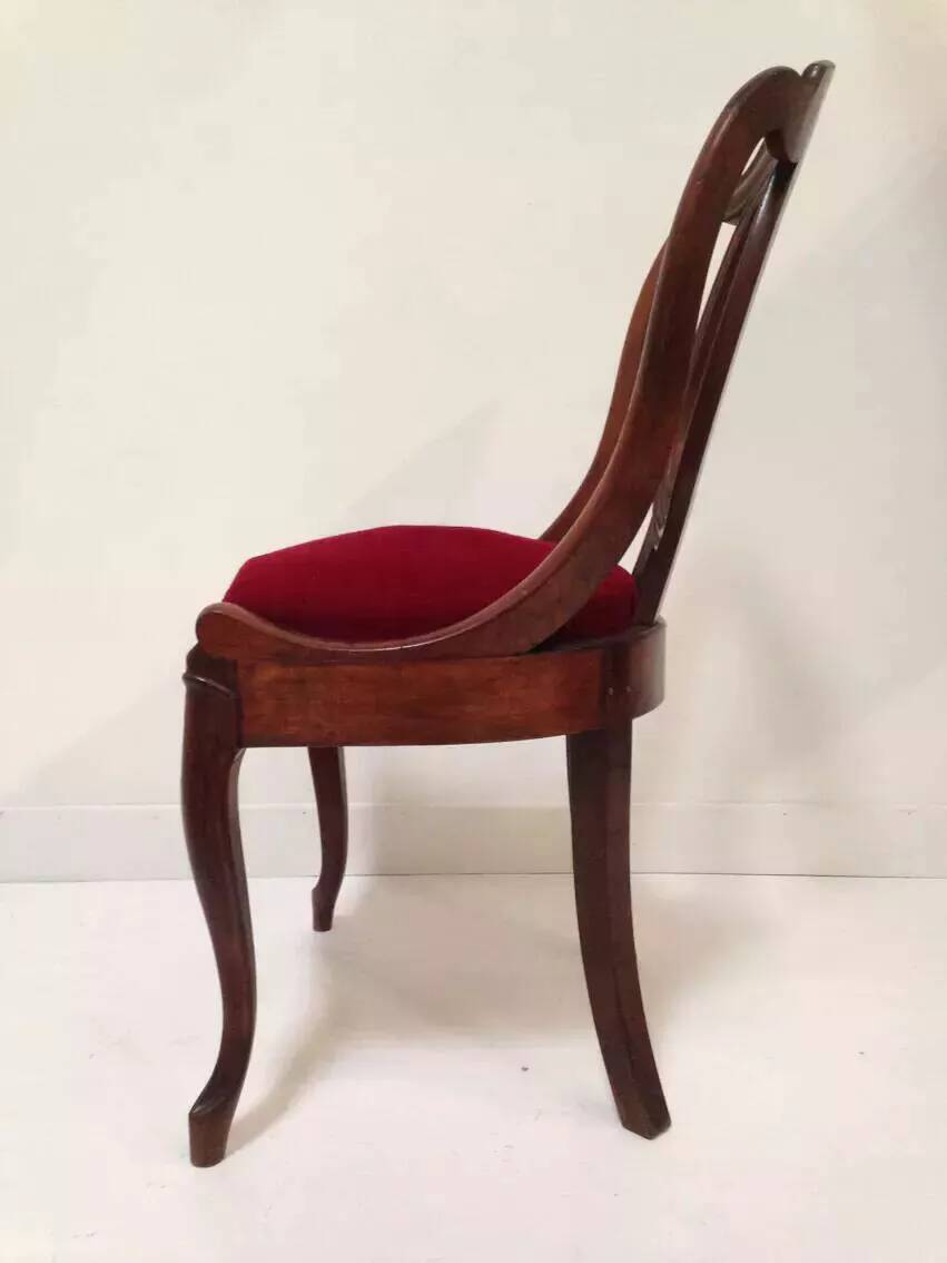Antique empire style gondola chair
