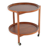 Sika Mobler trolley with removable trays  danish mid century modern design