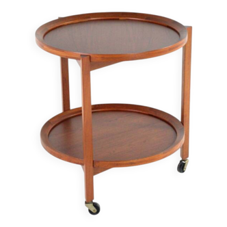 Sika Mobler trolley with removable trays  danish mid century modern design