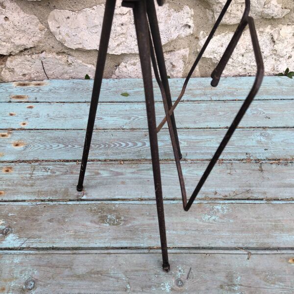 Cendrier porte revue fer forgé années 50