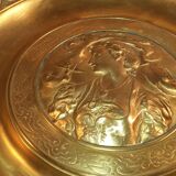 Former great chiseled bronze dish