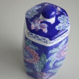 Blue ceramic flower pot