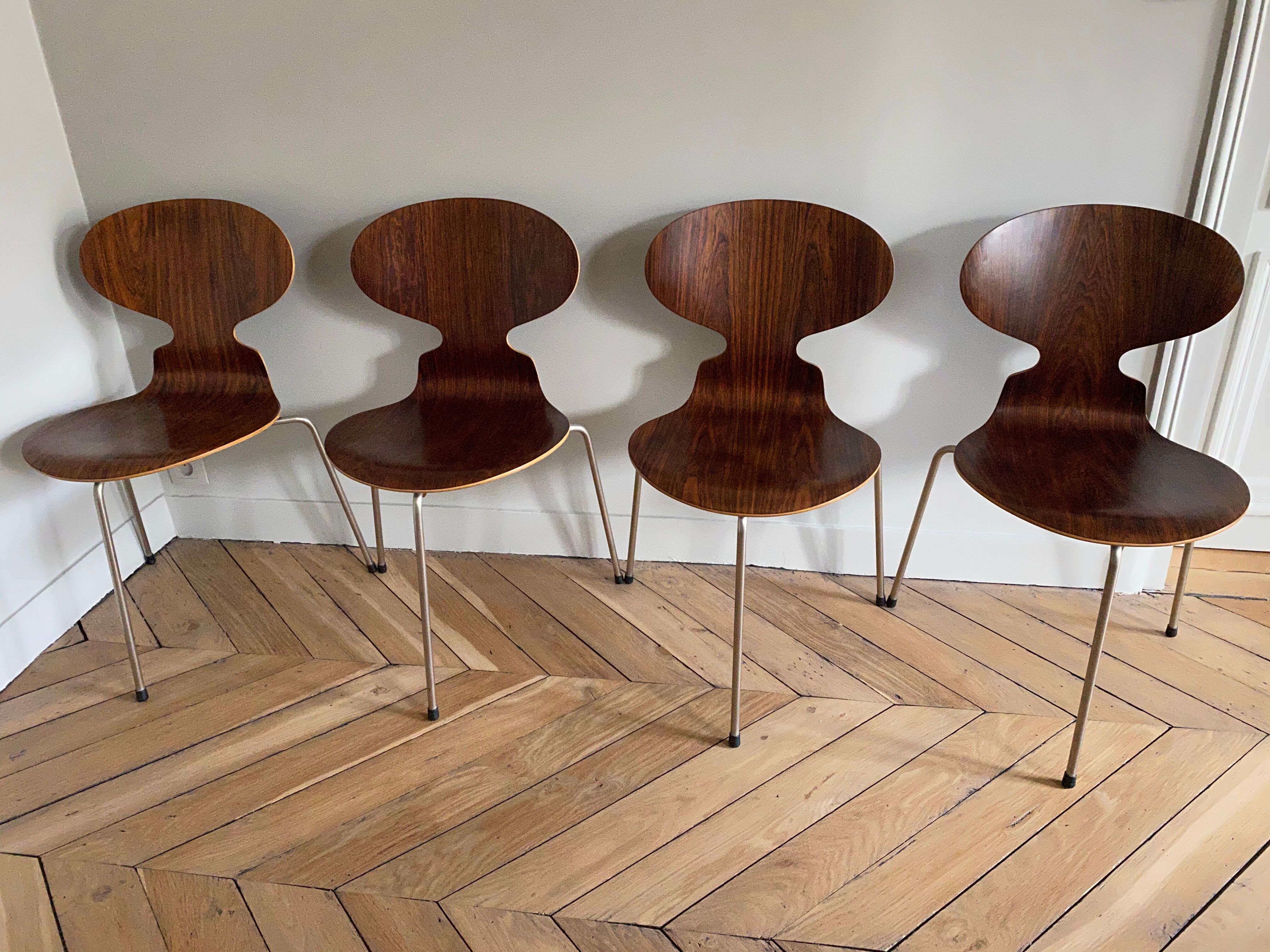 Series of 4 chairs Ant by Arne Jacobsen for Fritz Hansen