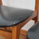 Lot de 6 chaises scandinaves skaï noir
