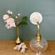 Applique coudée tulipe vintage en verre ciselé