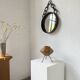 Brutalist mirror with metal chain from the 50s