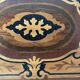 Side table, Napoleon III occasional table with 3 tiers in marquetry.