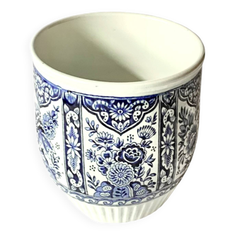 Old Royal Sphinx Maastricht flowerpot - Delft blue