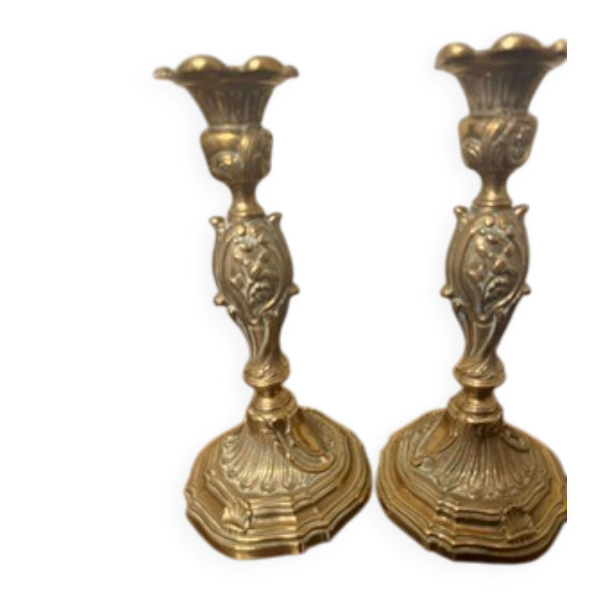 bronze candlesticks