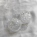 Salière poivrière vintage en verre