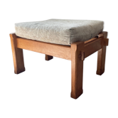 Vintage wooden Ottoman from the 70s