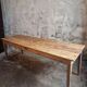 Antique French farmhouse dining table 225 cm – oak and poplar – rustic country table from around 1900