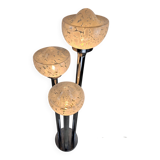 Italian floor lamp with 3 glass bowls