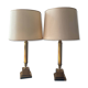 Paire de lampes style Empire en laiton