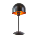 Vintage Dutch designer black mushroom lamp from the 80s