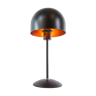 Vintage Dutch designer black mushroom lamp from the 80s