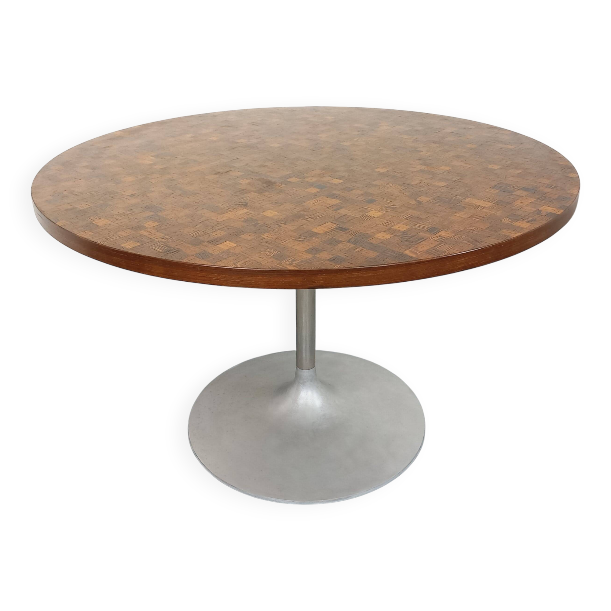Vintage round tulip dining table by Dieter Wackerlin
