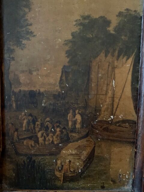 Vintage wooden Huguenot frame