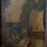 Vintage wooden Huguenot frame