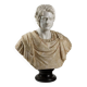 Buste d’un empereur romain en marbre blanc, Italie, XXe siècle