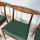 1950s set of 5 vintage Danish teak dining chairs W2 by Hans J. Wegner for CM Madsen