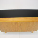 Vintage Cabinet Combination of Veneer and Glass by Jitona,1960s