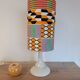 Afro-pop table lamp with Kente wax print