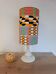 Lampe à poser afro-pop wax imprimé Kente