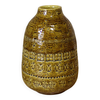 Ceramic vase glazed by Aldo Londi for Bitossi