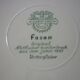 Villeroy & Boch “Fasan” red plate 1960